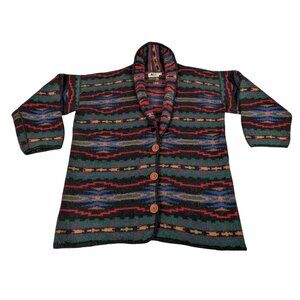 REI  Mens 100% Wool Sweater Yellowstone Western Outdoor Gift Ready Cozy M